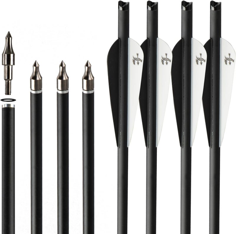 sf. Crossbow Bolts Crossbow Arrows Carbon Archery for Hunting and Target Practice(Pack of 12) - Image 2